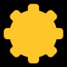 Yellow gear icon representing fast free quotes