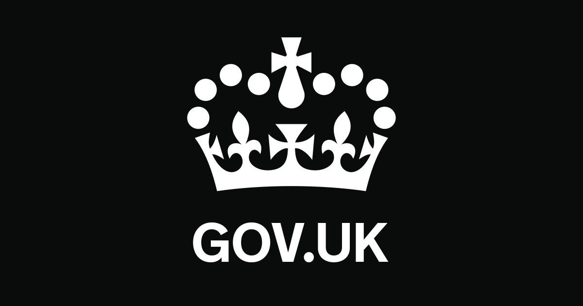 GOV.UK logo with a crown above the text.